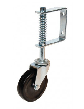 Roulette diamètre 100 mm à  suspension pour portail - 57 Kg